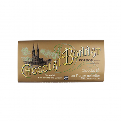 Bonnat Chocolat lait au Praliné noisette
